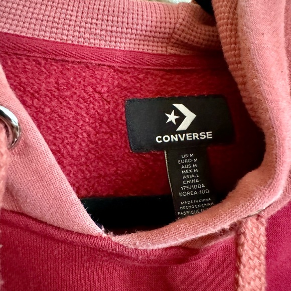 Red Two Tone Converse Hoodie - Picture 2 of 3